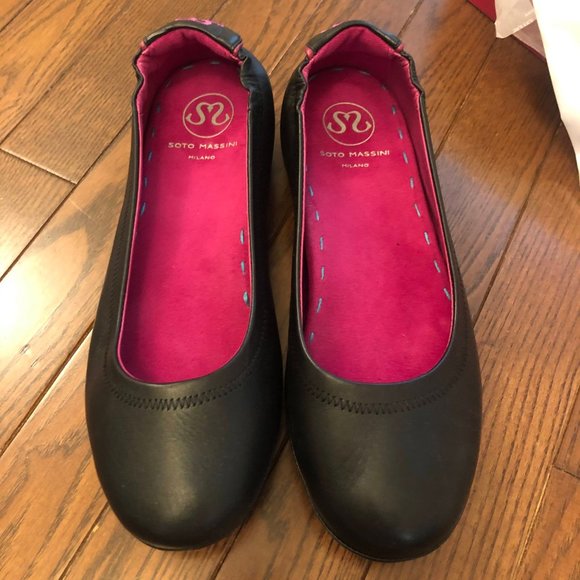 Soto Massini Black Flats - brand new and unworn - Picture 3 of 13